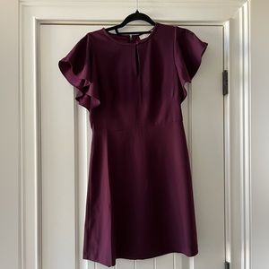 Loft Wine color mini dress